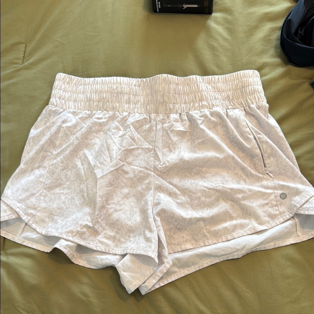 RBX Women's White& Gray Athletic Shorts